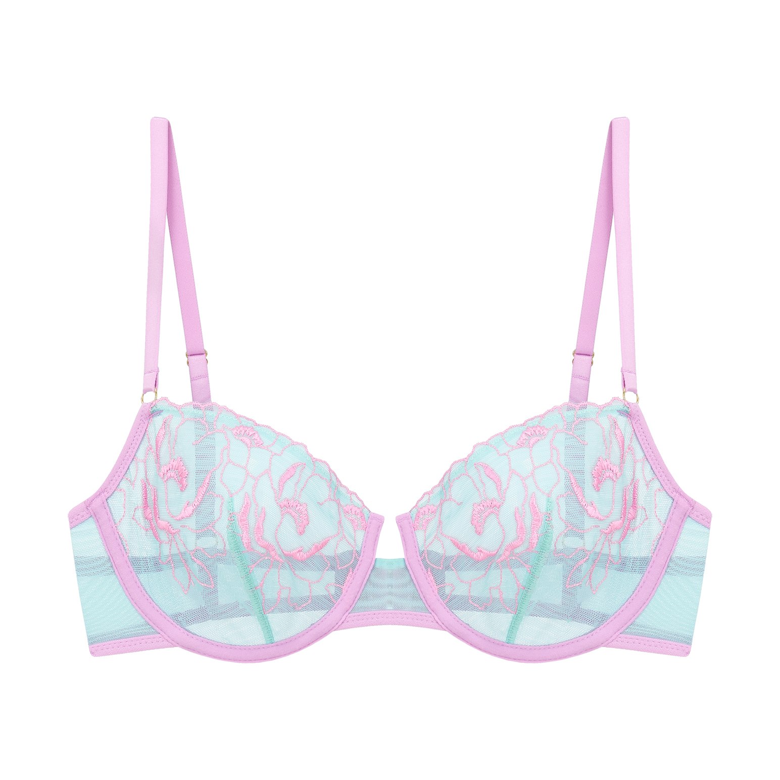 Dora Larsen Marta Floral Embroidery Underwire Bra